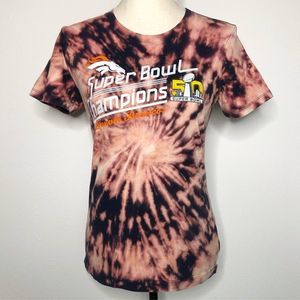 Wild Denver Broncos Bleach Trip Champs Tee M